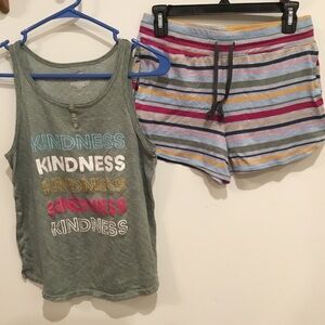 Secret Treasure “Kindness” Tank/Shorts Pajama Set